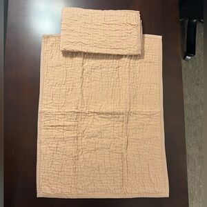 NWOT 2) Restoration Hardware Peachy Pink Shams 20 x 26